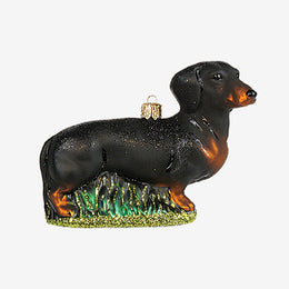Black Dachshund Ornament