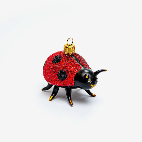 Jeweled Ladybug Ornament