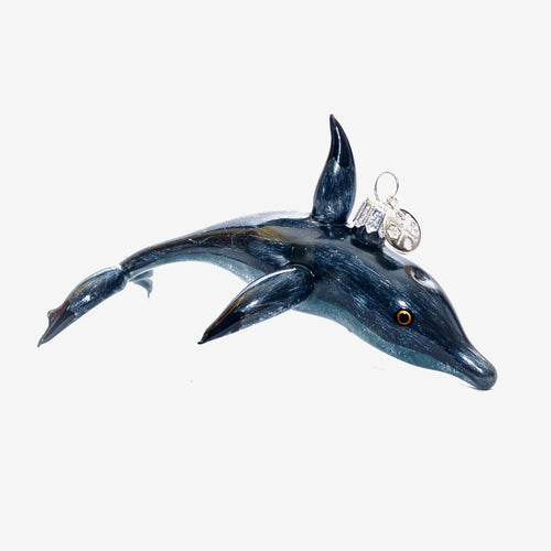 Grey Dolphin Ornament