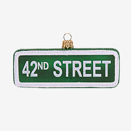 42nd Street Sign Ornament