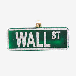 Wall Street Sign Ornament