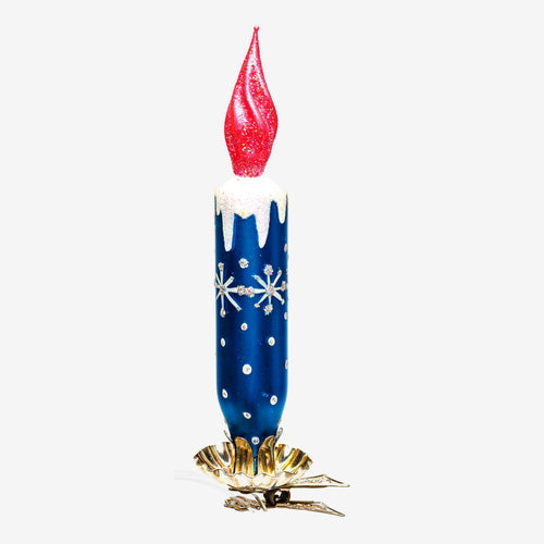 Blue Candle Clip-On Ornament