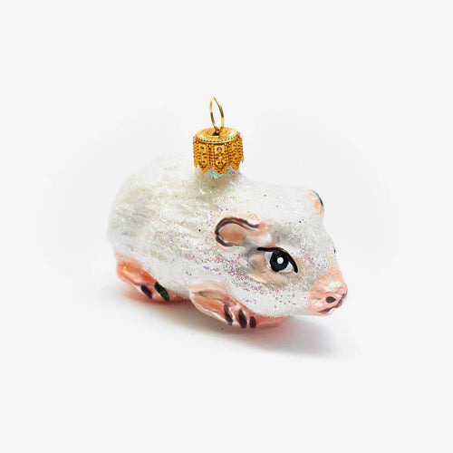 White Guinea Pig Ornament