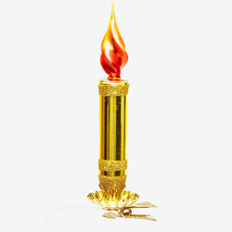 Gold Candle Clip-On Ornament
