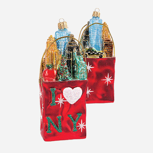New York Shopping Bag Ornament