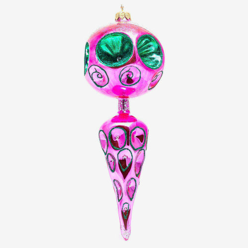 Green & Pink Fantasy Ornament