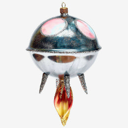 Round Spaceship Ornament