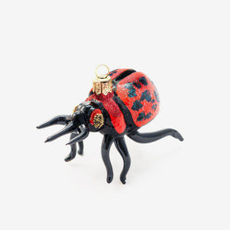 Red & Black Beetle Ornament