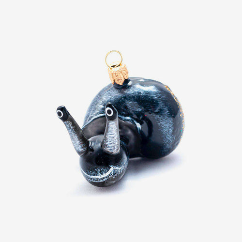 Snail with Black Shell Ornament