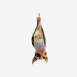 Orange & Black Hanging Bat Ornament