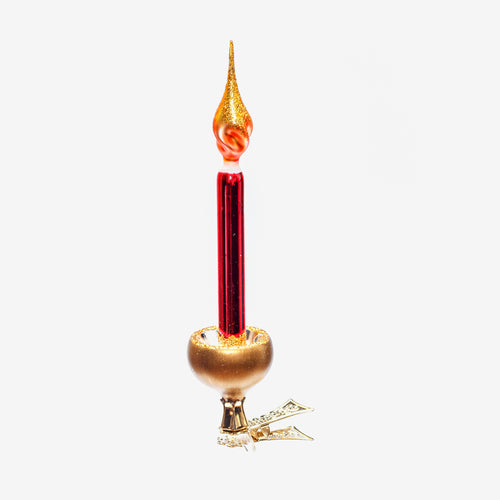 Candle Holder Clip-On Ornament