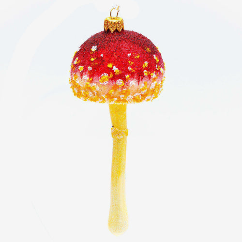 Red & Yellow Mushroom Ornament