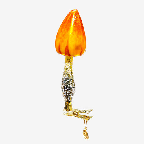 Yellow & Orange Mushroom Clip-On Ornament