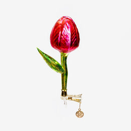 Pink Tulip Clip-On Ornament