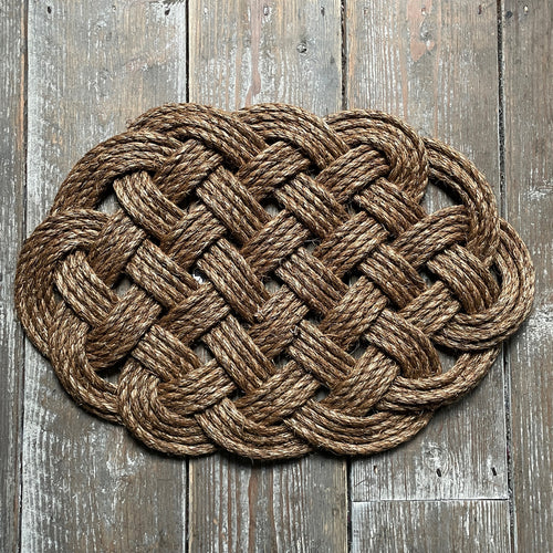 Round Woven  Nautical Rope Entry Rug Doormat