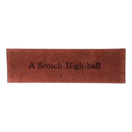 A Scotch High-Ball