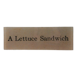 A Lettuce Sandwich