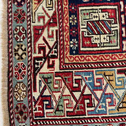 3'7" x 5' Antique Caucasian Rug (#2)