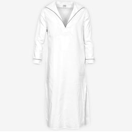 P. Le Moult Sailor Nightshirt in White with Blue Piping