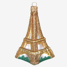 Gold Eiffel Tower Ornament