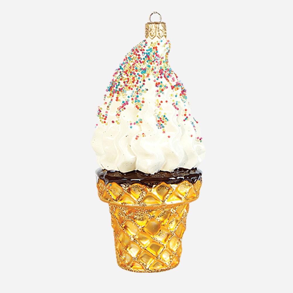 Ice Cream Cone Ornament — John Derian Company Inc