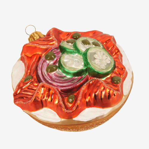 Bagel with Salmon Ornament