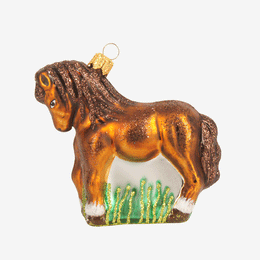Little Brown Horse Ornament