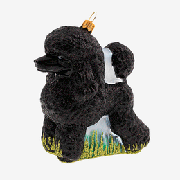 Black Poodle Ornament