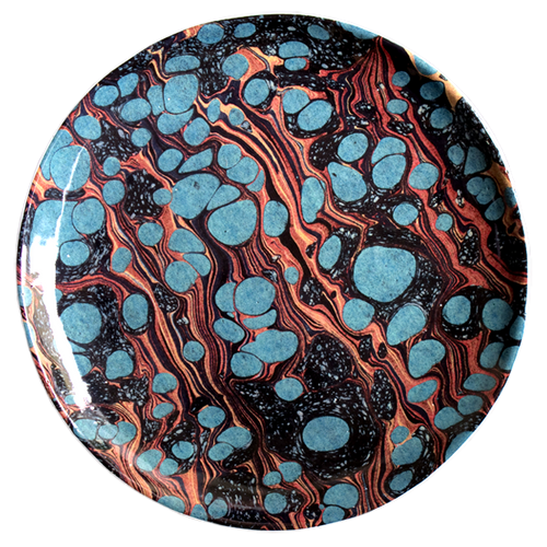 Turquoise Marble Dinner Plate