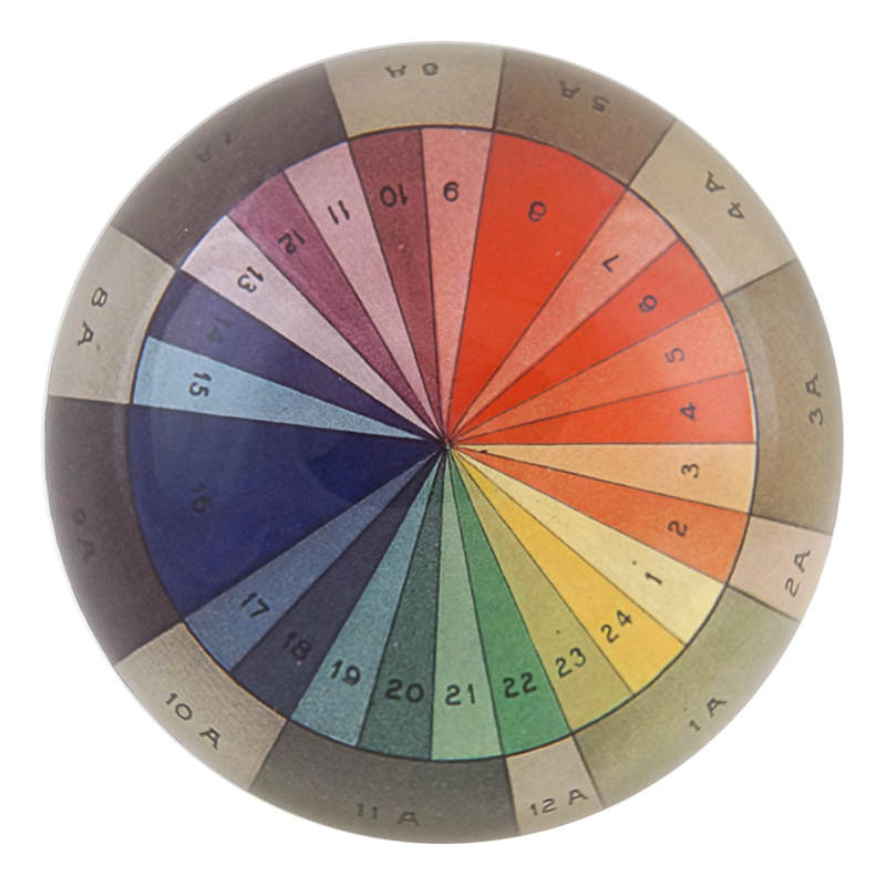 Color Wheel Dome Paperweight