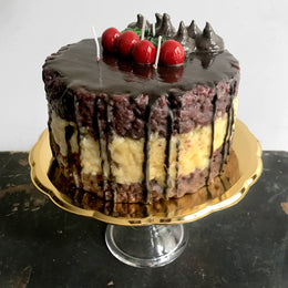 Chocolate Cherry Candle Cake