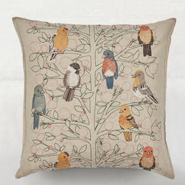 Songbirds Tree Pillow