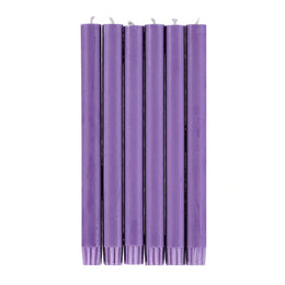 Set of 6 Candles in Doge Purple