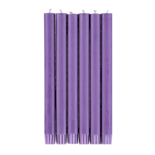Set of 6 Candles in Doge Purple