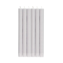 Set of 6 Candles in Gull Grey