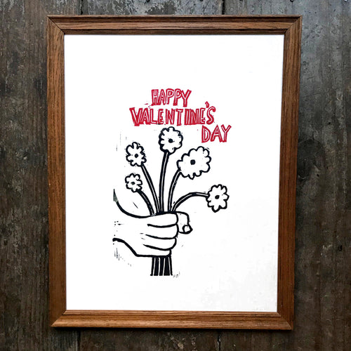 "Happy Valentine's Day" in Vintage Frame