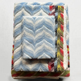 Set of turkish towels product photo in blue