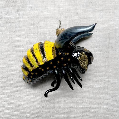 Gold & Black Bumblebee Ornament