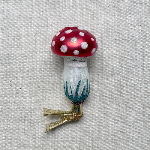 Small Toadstool Clip-On Ornament