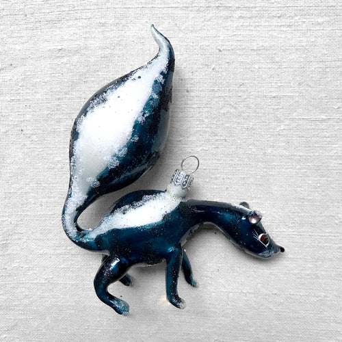 Snowy Skunk Ornament