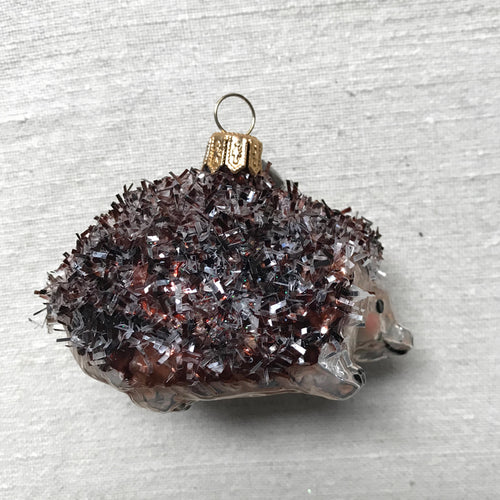 Brown Hedgehog Ornament
