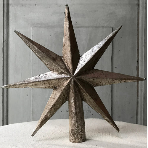 Small 7 Point Silver Tree Topper