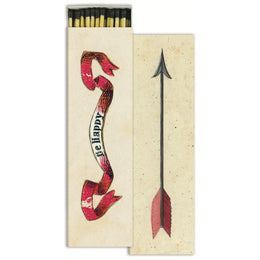 Be Happy and Arrow four inch matchbox with fifty sticks