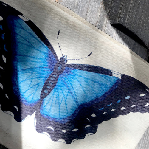 Blue Butterflies Zipper Pouch