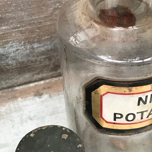 19th Century Apothecary Jar - Nitr: Potassic: