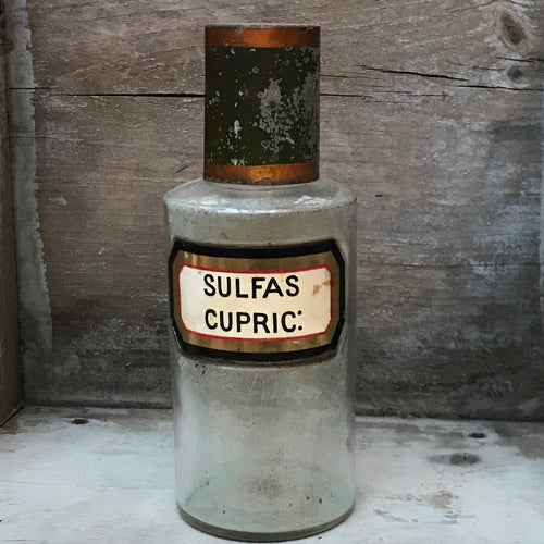 19th Century Apothecary Jar - Sulfas Cupric