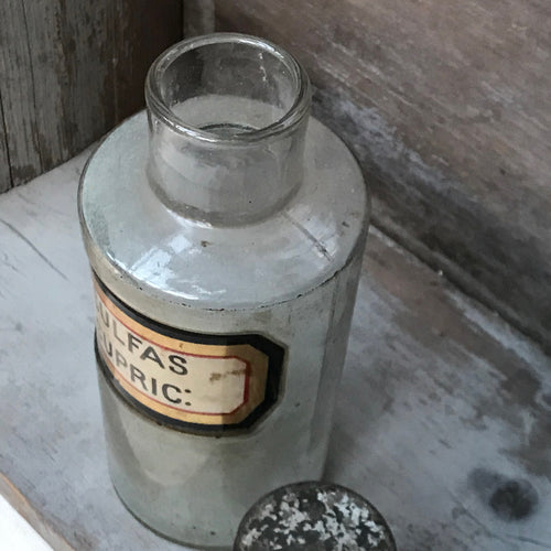 19th Century Apothecary Jar - Sulfas Cupric