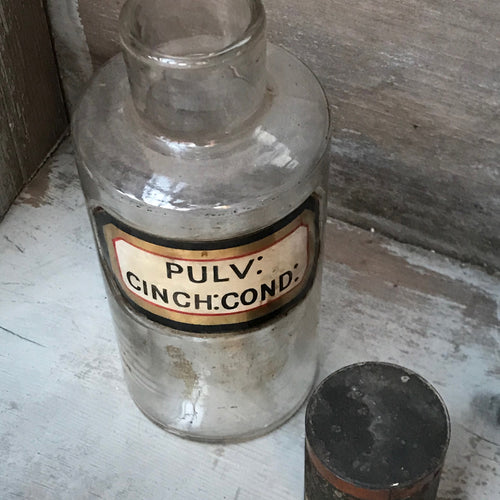 19th Century Apothecary Jar - Pulv: Cinch: Cond: