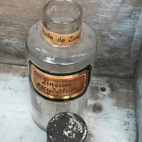 19th Century Apothecary Jar - Zincum Oscydatum
