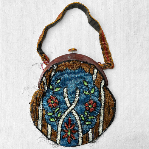 19th Century French Beaded Handbag
